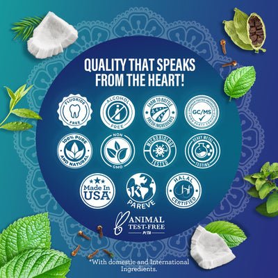 Cocomint Oil Pulling with 7 Essential Oils & Vitamins D3, E & K2