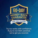 Bamboo Crew Socks For Wide & Sensitive Feet and Large Feet — Non-Binding, Cushion Sole (Black), Multi-Pack