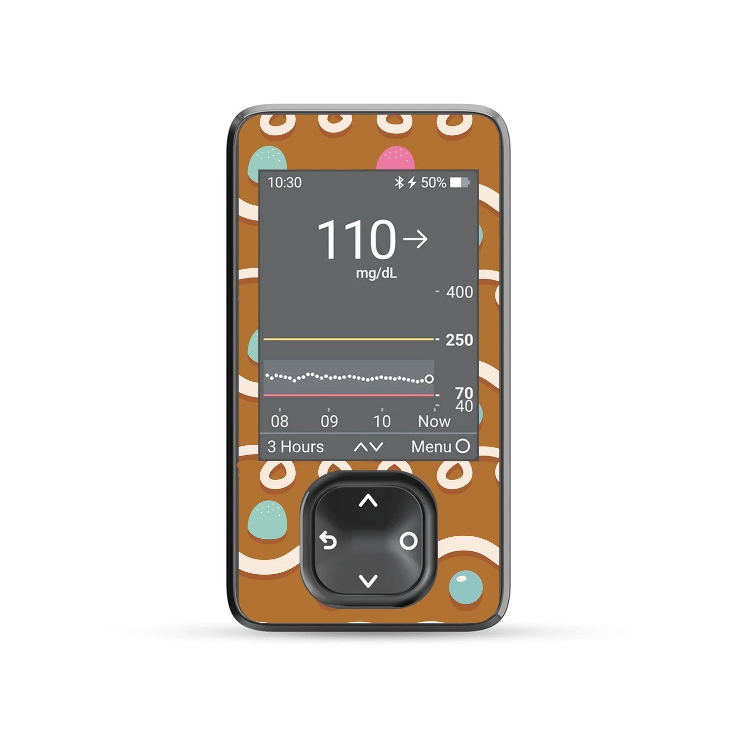 Gingerbread Sticker for DEXCOM G7 and G6 Touchscreen Receiver