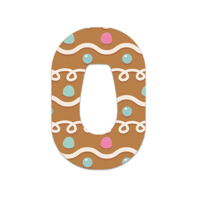 Gingerbread Dexcom G6 Patch Tape - Pump Peelz