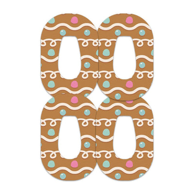Gingerbread Dexcom G6 Patch Tape - Pump Peelz
