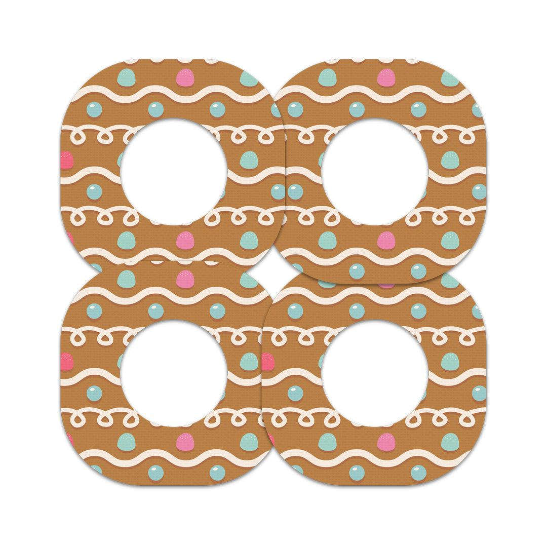 Gingerbread Dexcom G7 and Stelo Patch Tape - Pump Peelz