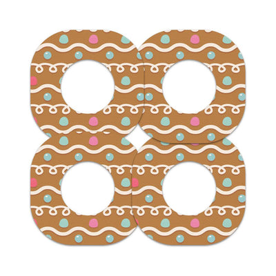 Gingerbread Dexcom G7 and Stelo Patch Tape - Pump Peelz