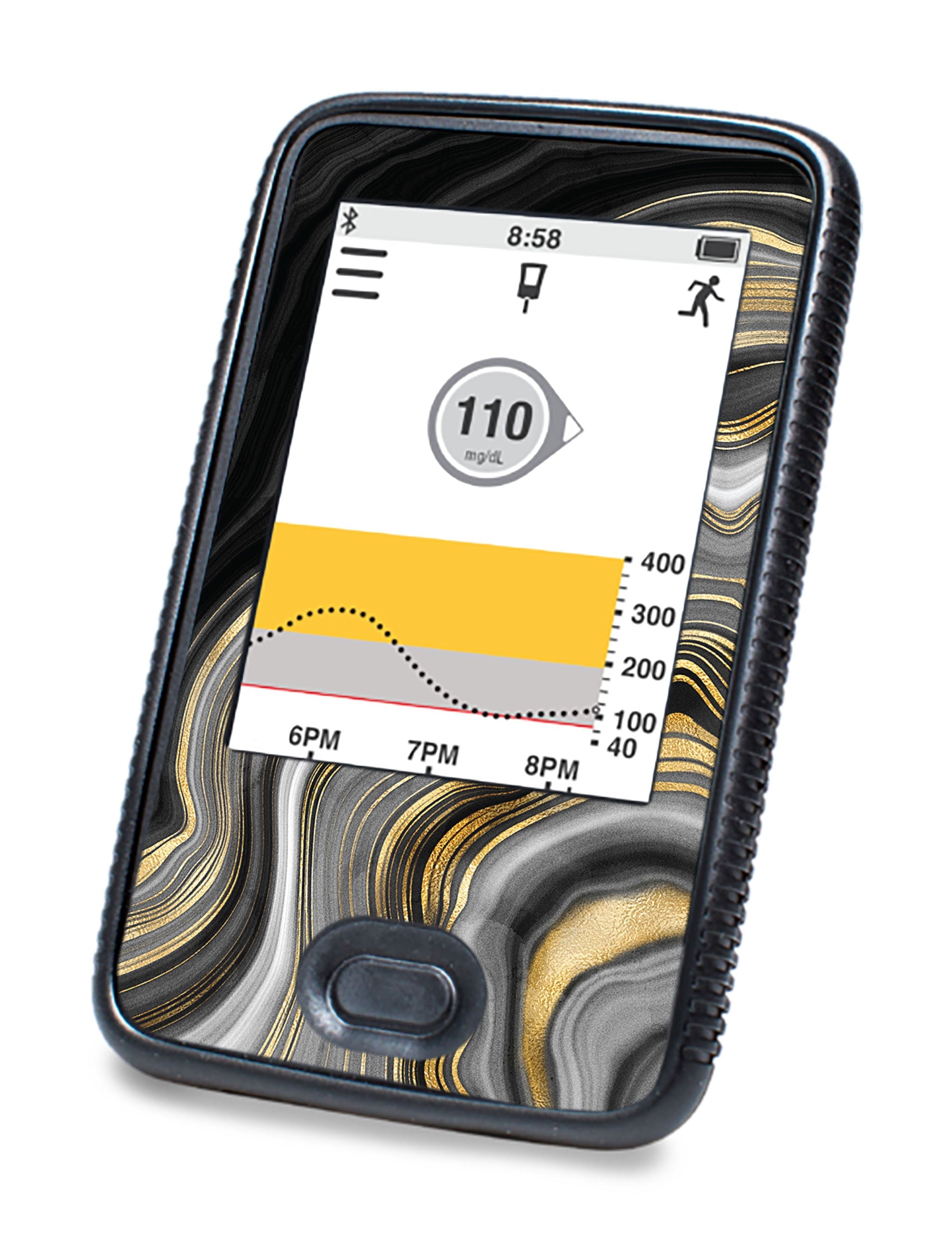 Gold Marble Designed for DEXCOM G6 Touchscreen Receiver