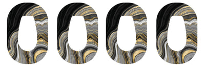 Gold Marble Dexcom G6 Patch Tape - Pump Peelz