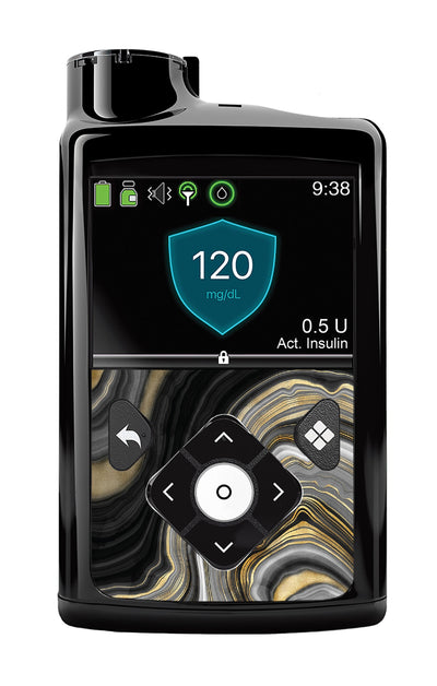 Gold Marble Sticker for Medtronic MiniMed 770G & 780G