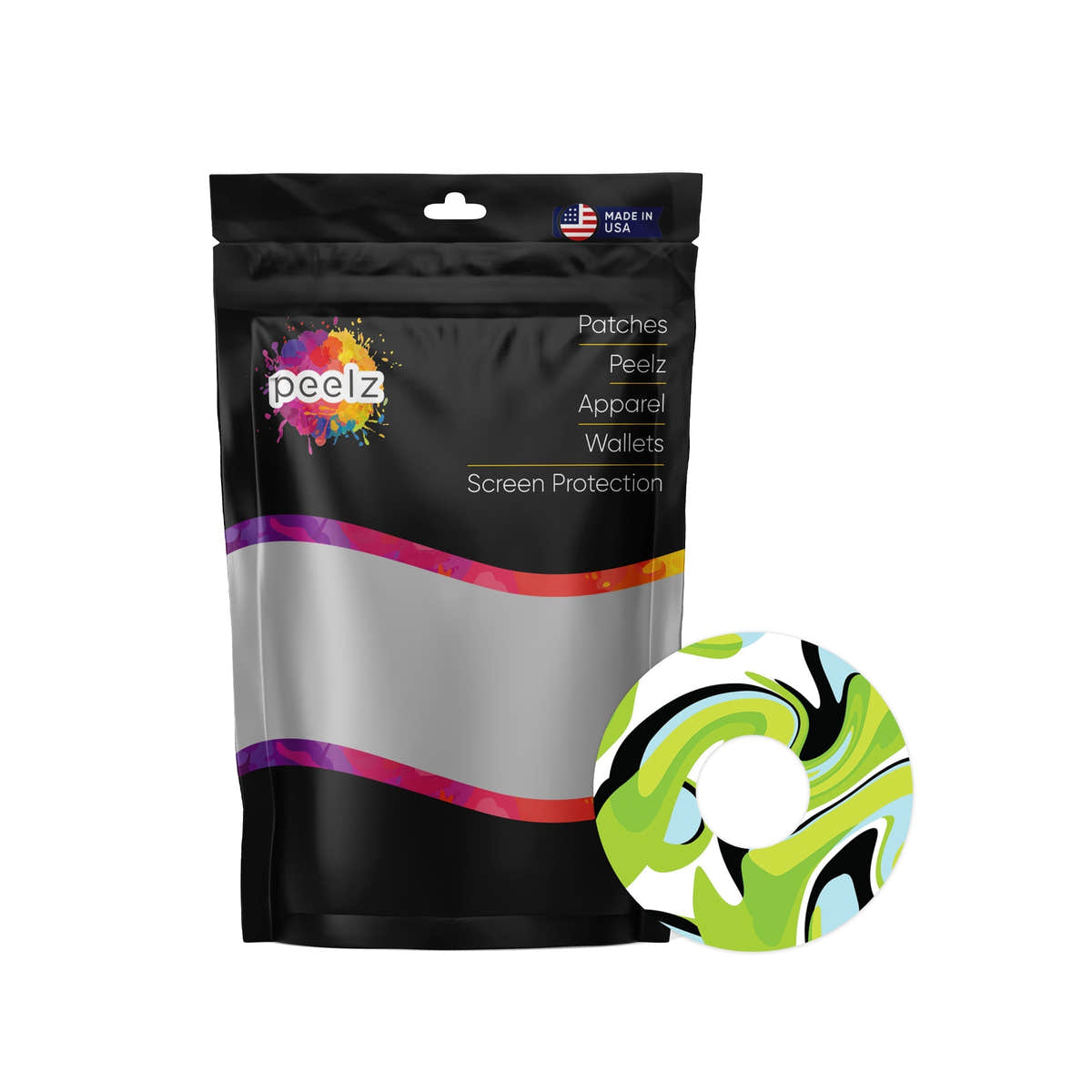 Green Flow Patch Tape Designed for the FreeStyle Libre 3 Plus & Lingo