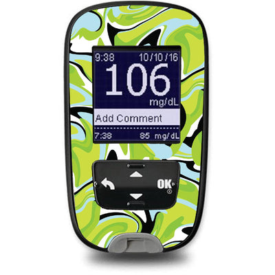 Green Flow Sticker for the Accu-Chek Guide Glucometer