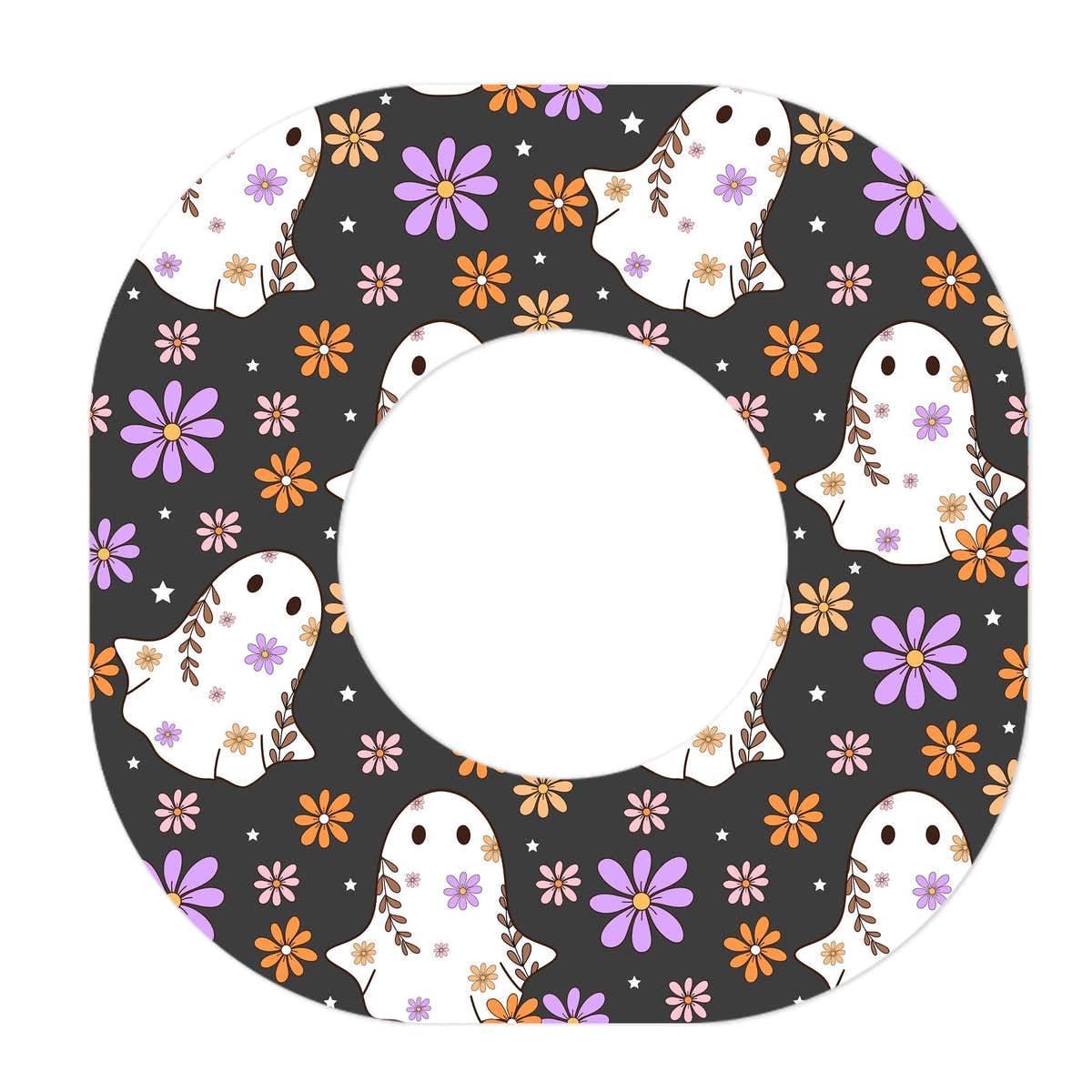 Groovy Ghosts Dexcom G7 and Stelo Patch Tape - Pump Peelz