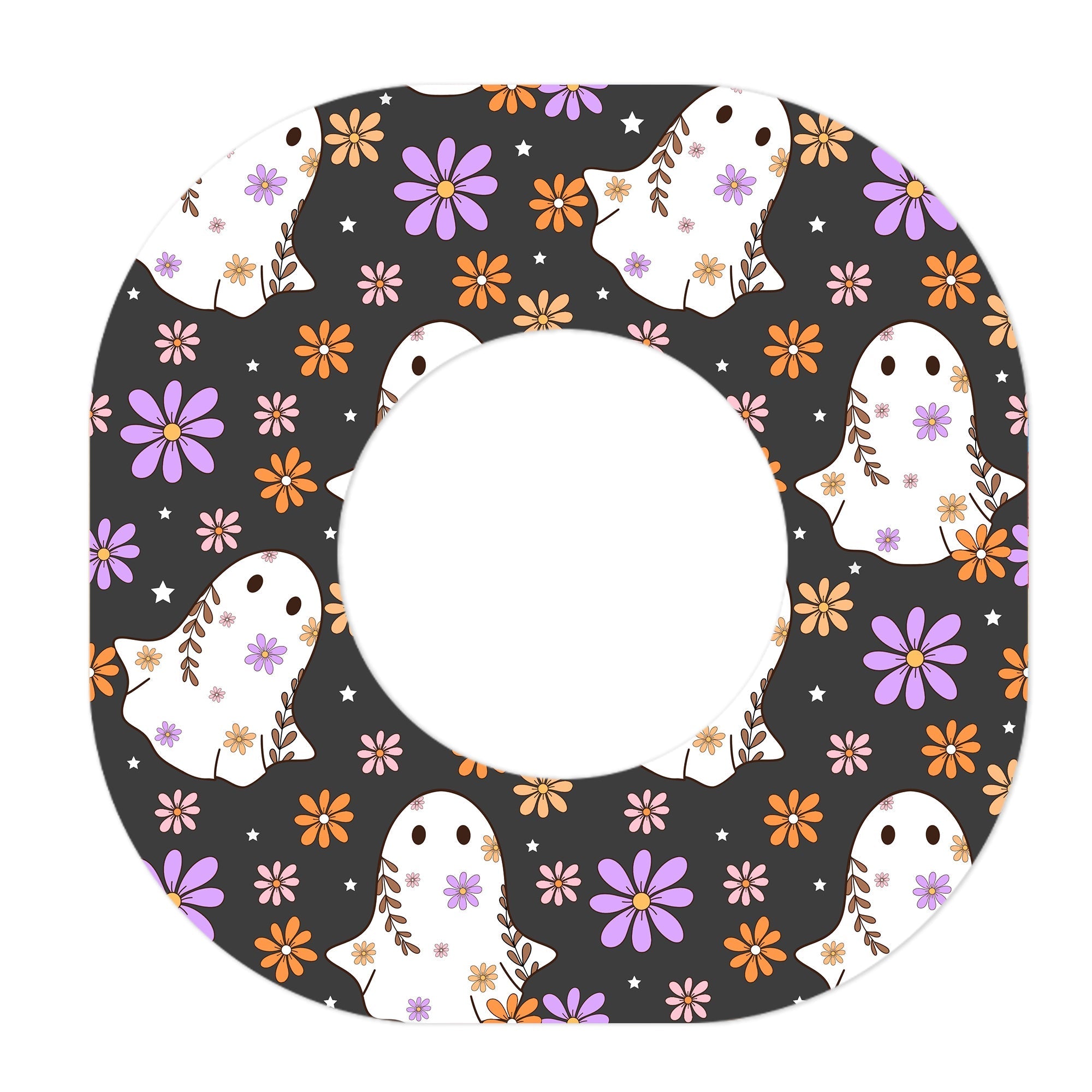 Groovy Ghosts Dexcom G7 and Stelo Patch Tape - Pump Peelz