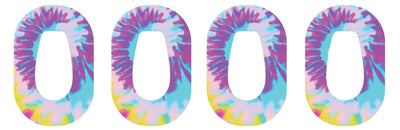 Groovy Tie-Dye Dexcom G6 Patch Tape - Pump Peelz