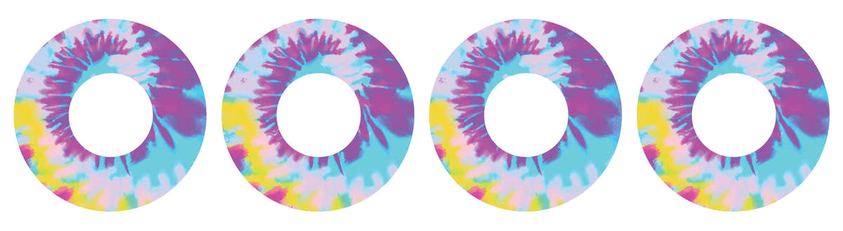 Groovy Tie-Dye Patch  Tape Designed for the FreeStyle Libre 2