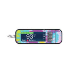 Groovy Tie-Dye Sticker for Bayer Contour Next Glucometer