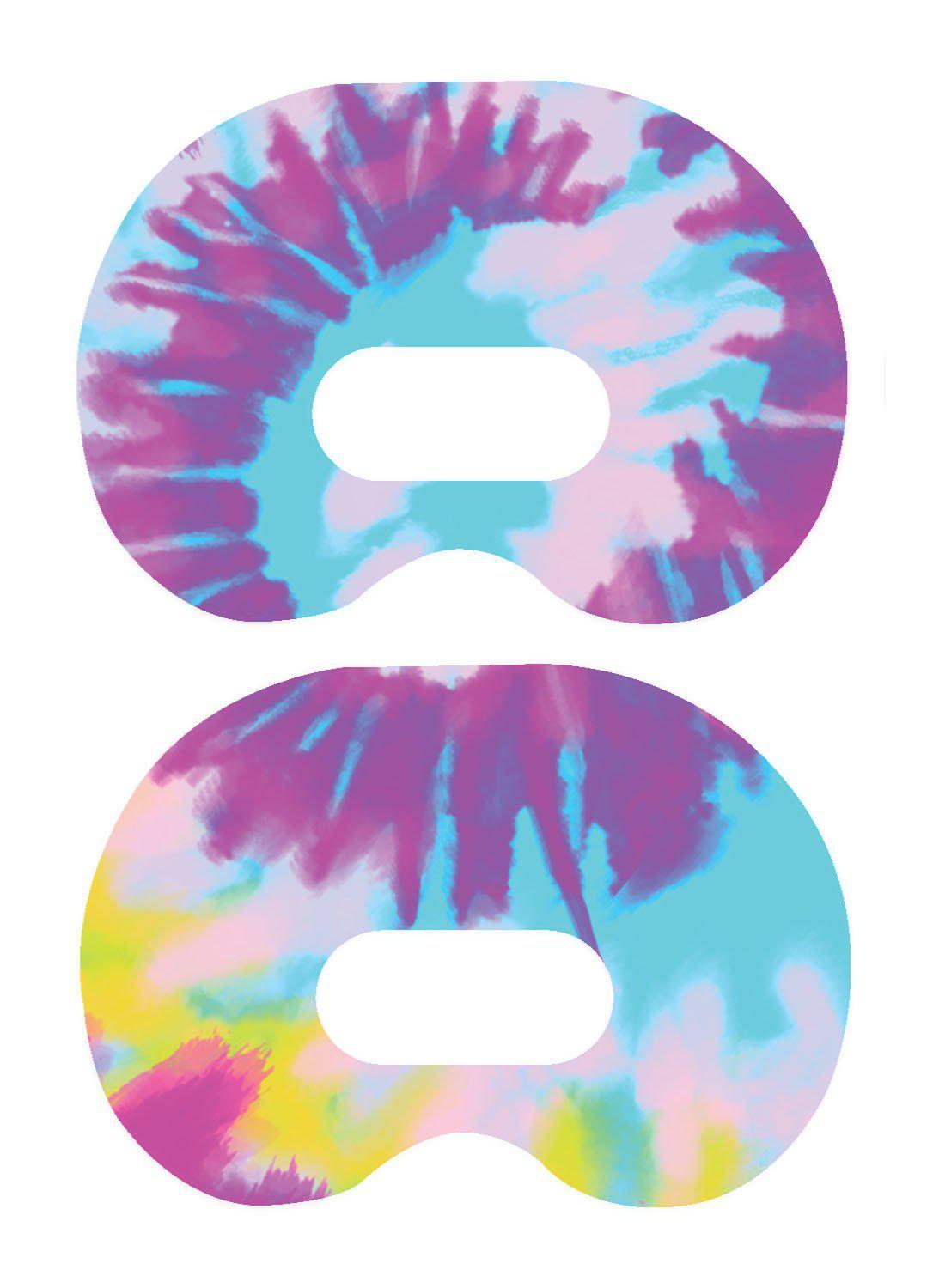 Groovy Tie-Dye for Medtronic Guardian Connect Patch Tape - Pump Peelz