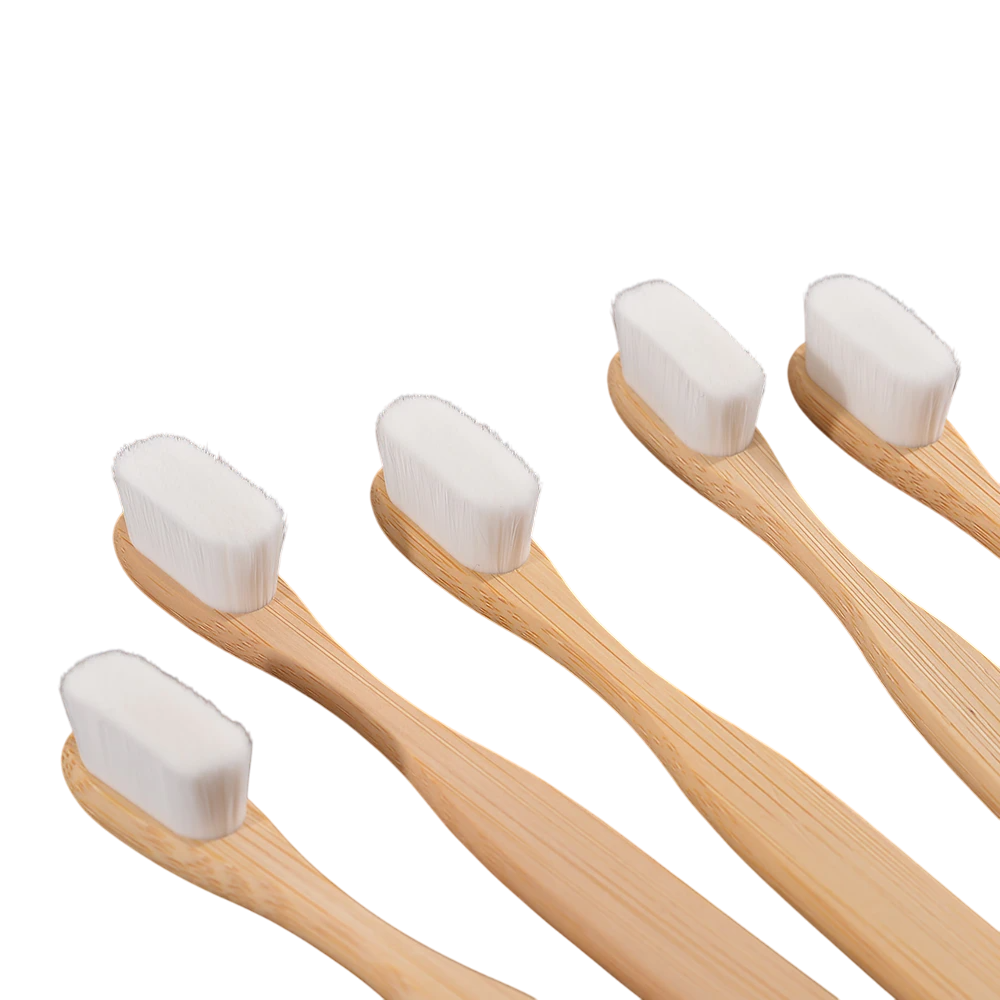 5-pack Ultra Fine Soft Bamboo Toothbrush Set