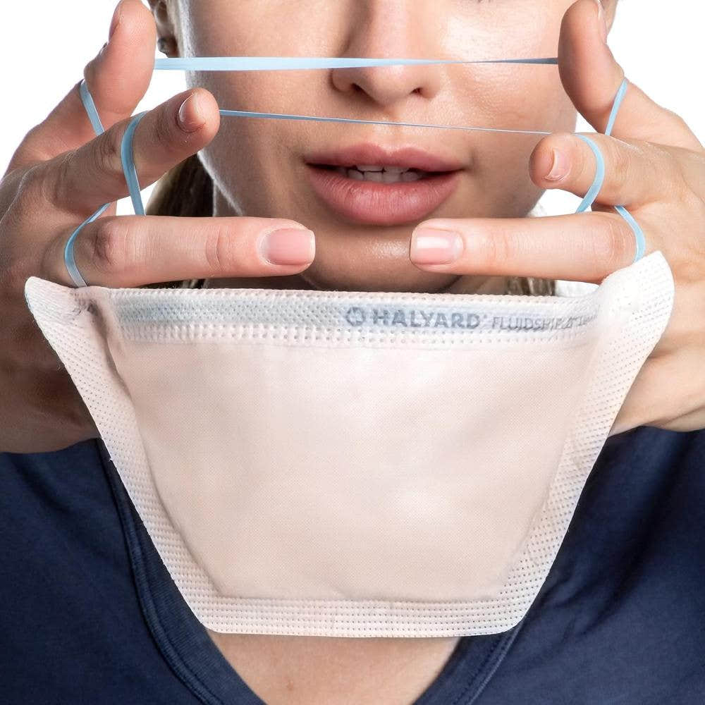 Halyard 210pcs Fluidshield 46727 Particulate Respirator Level 3 N95 Face Mask, Regular Size