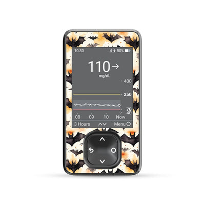Halloween Bats DEXCOM G7 and Stelo and G6 Touchscreen Receiver Sticker