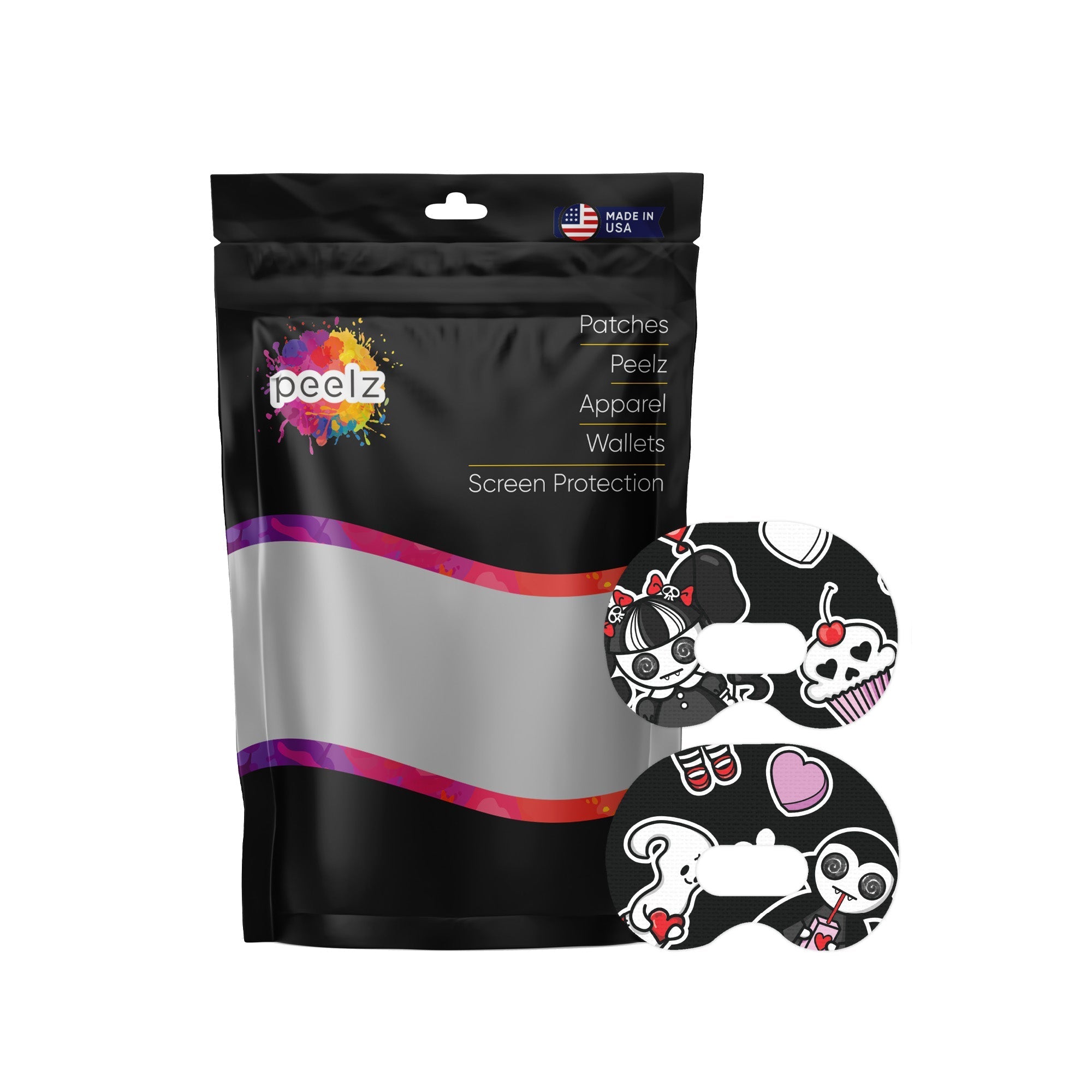 Halloween Valentine Medtronic Guardian Connect Patch Tape - Pump Peelz