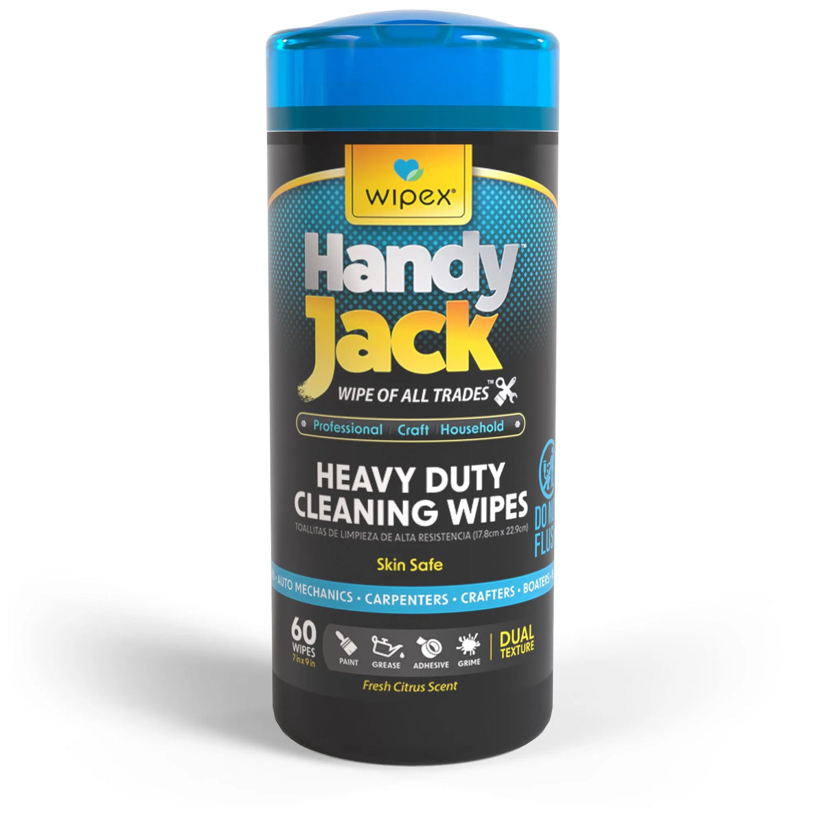 Wipex® Handy Jack® Heavy Duty Cleaning Wipes 60ct Canister