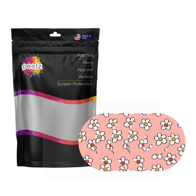 Happy Flowers Patch  Tape Designed for the FreeStyle Libre 2