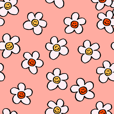 Happy Flowers Sticker Designed for the DEXCOM G7 and Stelo Transmitter