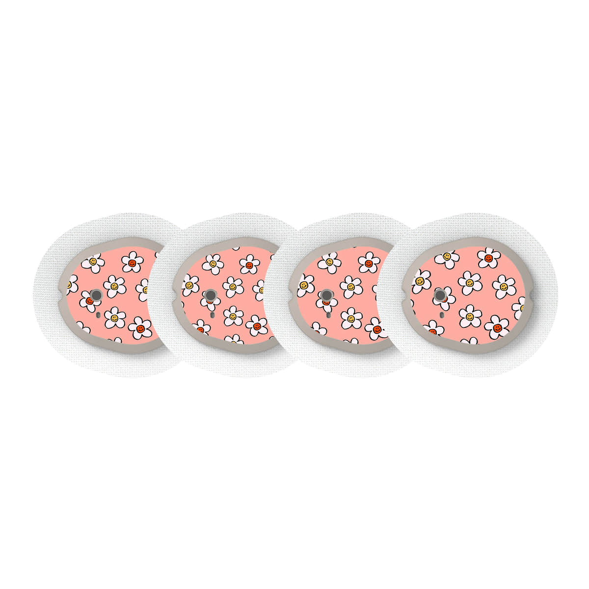 Happy Flowers Sticker Designed for the DEXCOM G7 and Stelo Transmitter