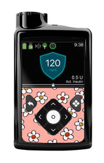 Happy Flowers Sticker for Medtronic MiniMed 770G & 780G