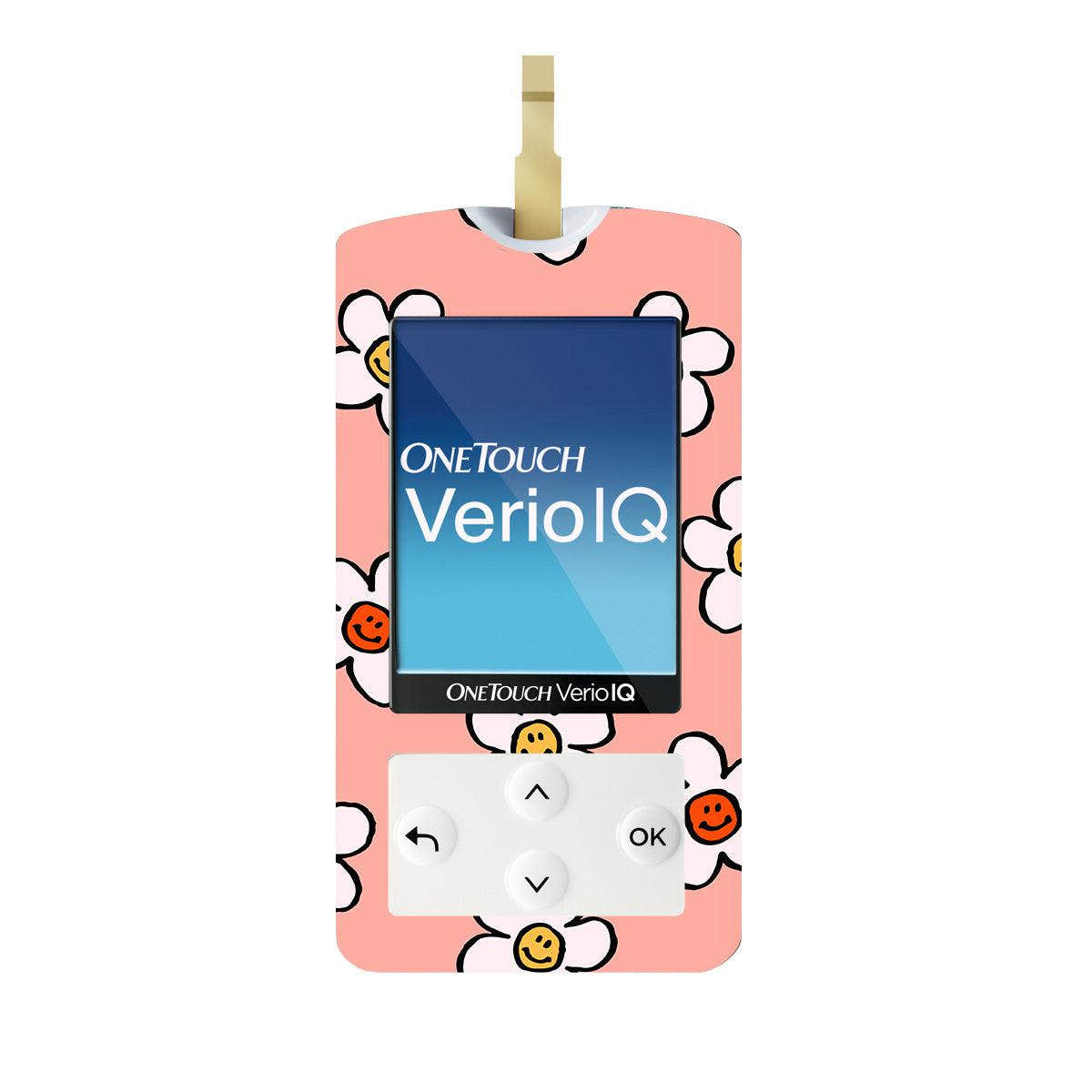 Happy Flowers for OneTouch Verio IQ Glucometer