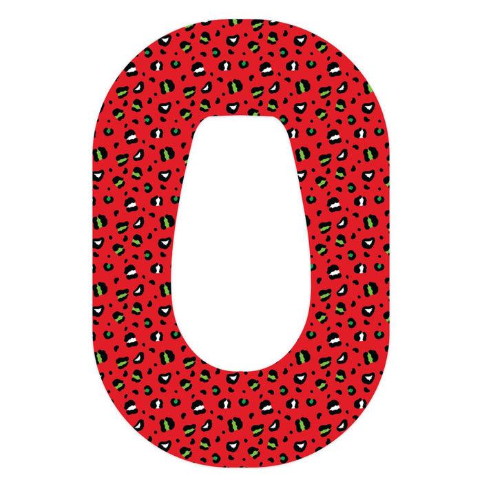 Holiday Leopard Dexcom G6 Patch Tape - Pump Peelz