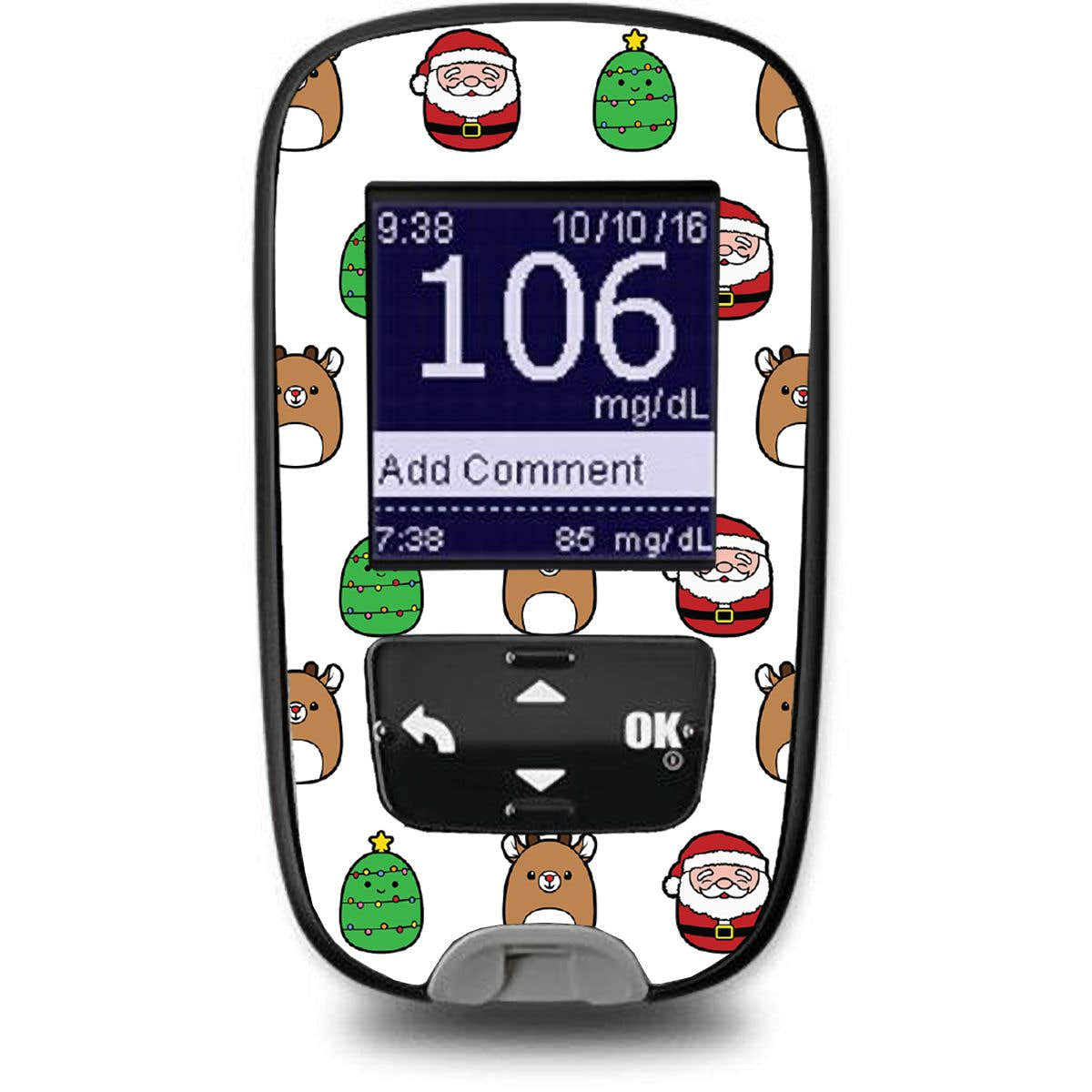 Holiday Squishies Sticker for the Accu-Chek Guide Glucometer