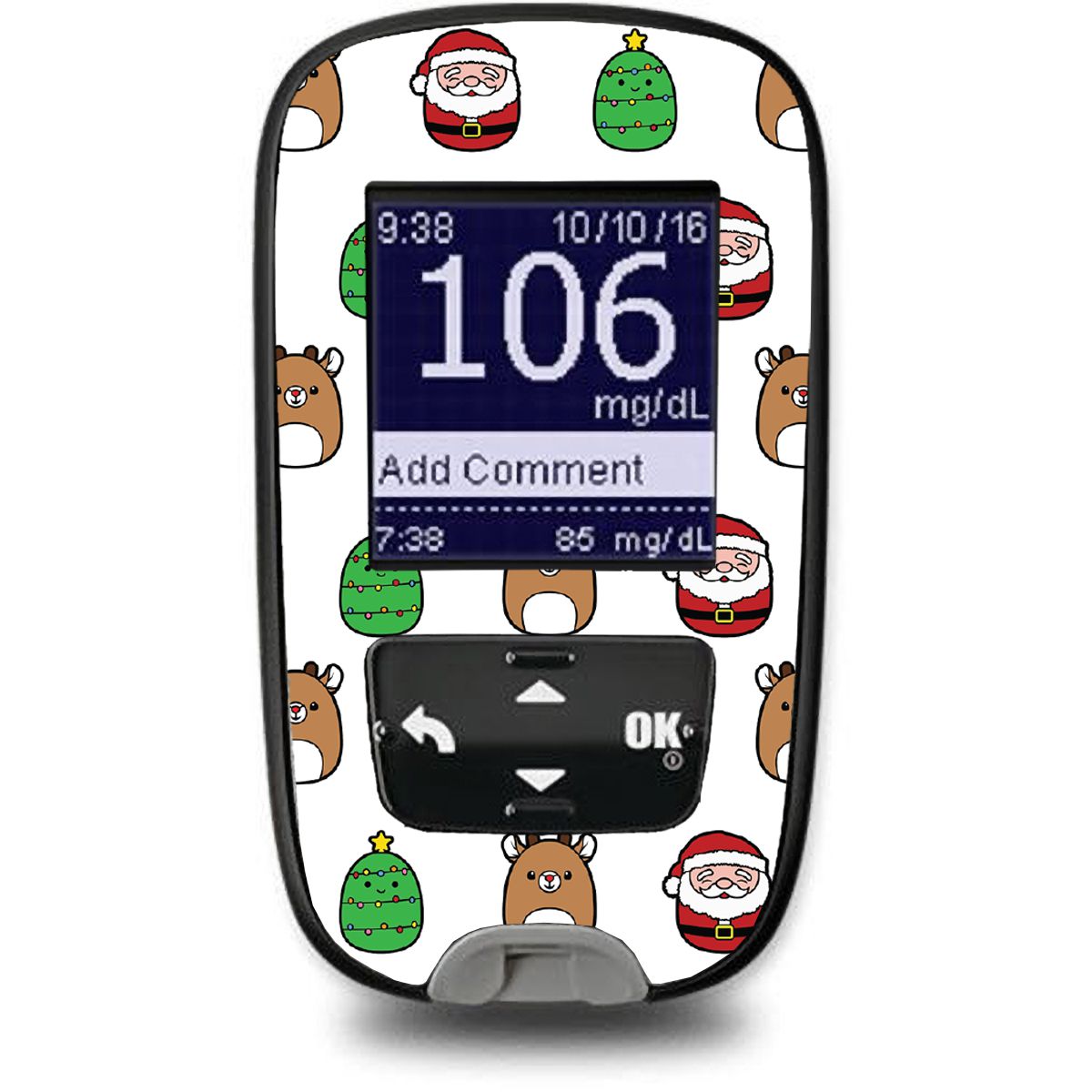 Holiday Squishies Sticker for the Accu-Chek Guide Glucometer
