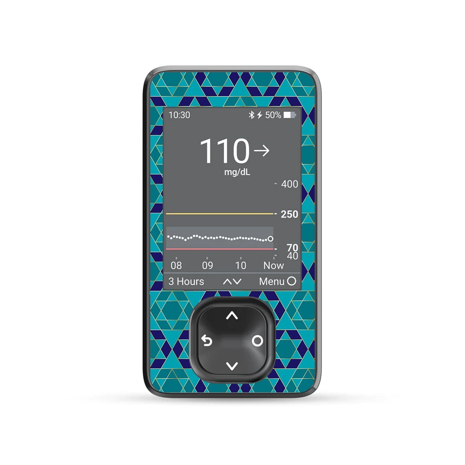 Holiday Stars DEXCOM G7 and Stelo and G6 Touchscreen Receiver Sticker