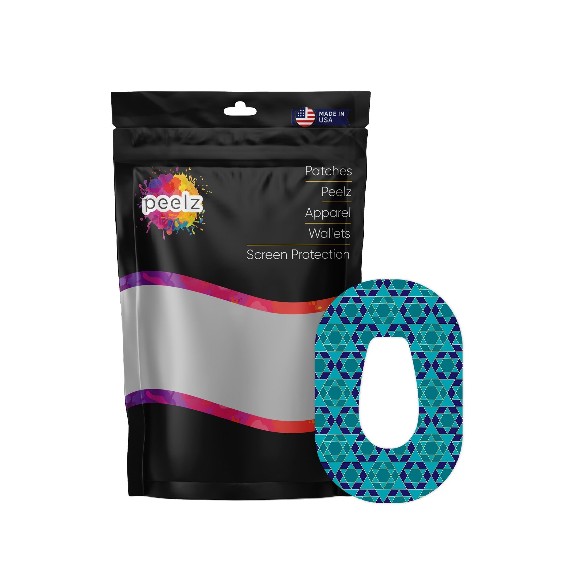 Holiday Stars Dexcom G6 Patch Tape - Pump Peelz