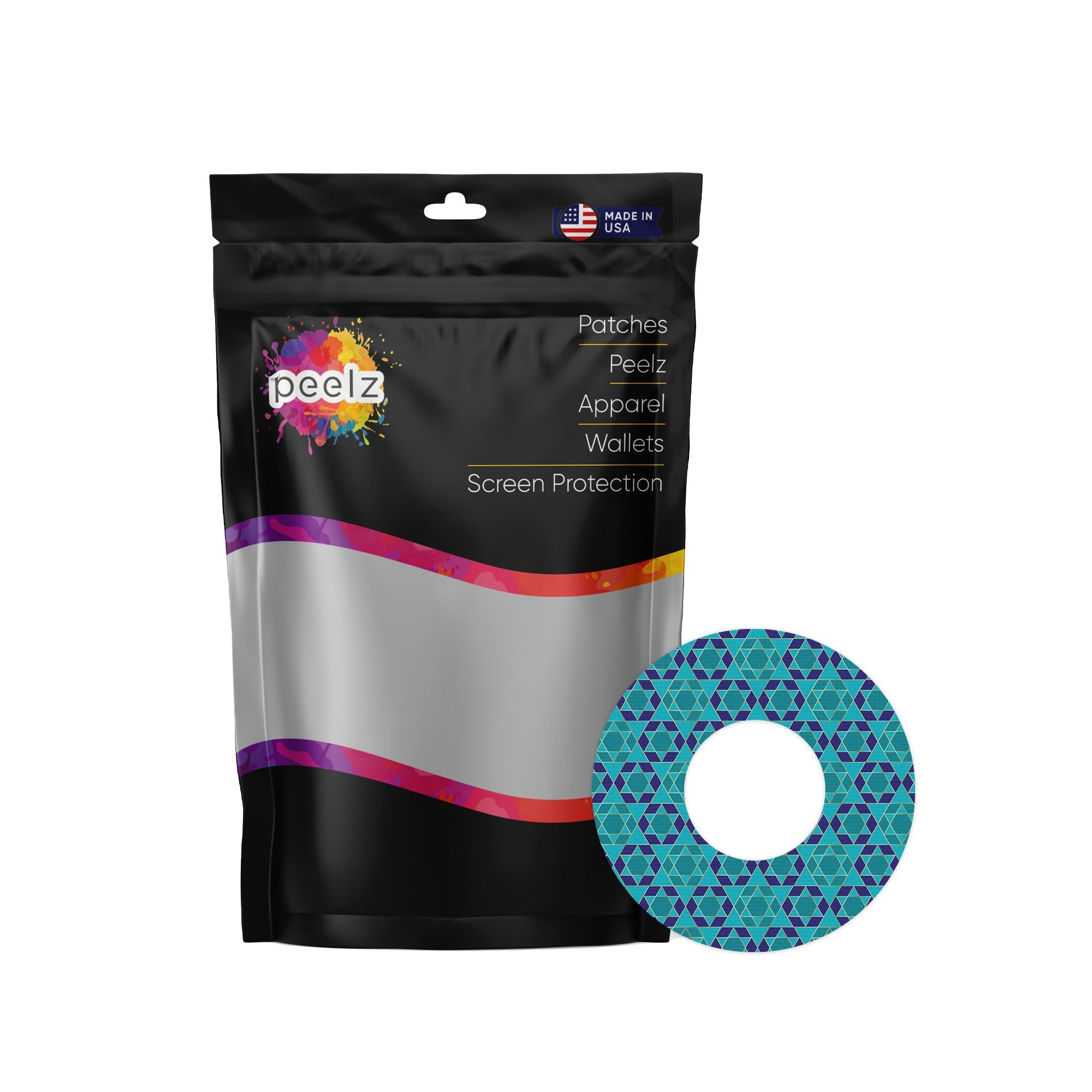 Holiday Stars Patch  Tape Designed for the FreeStyle Libre 2