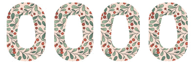 Holly Berries Dexcom G6 Patch Tape - Pump Peelz