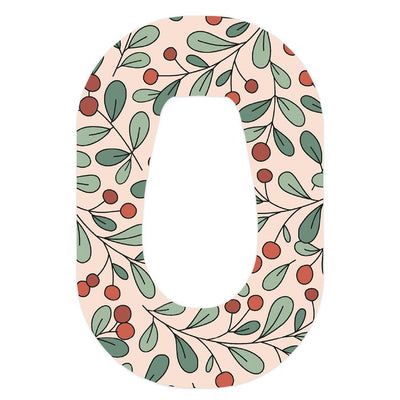 Holly Berries Dexcom G6 Patch Tape - Pump Peelz