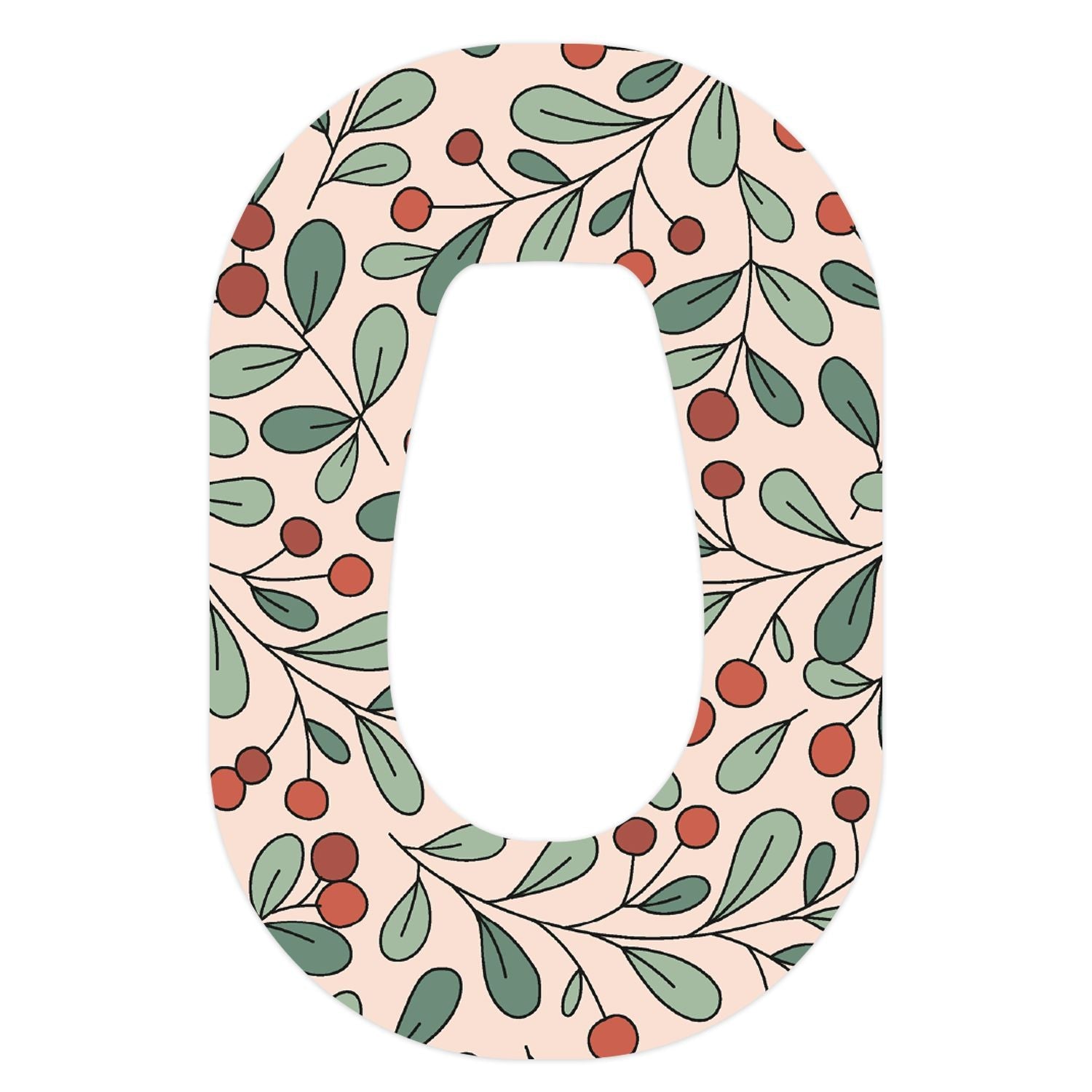 Holly Berries Dexcom G6 Patch Tape - Pump Peelz