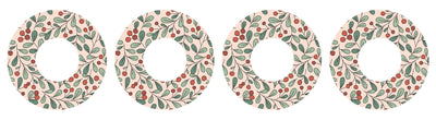 Holly Berries Patch  Tape Designed for the FreeStyle Libre 2