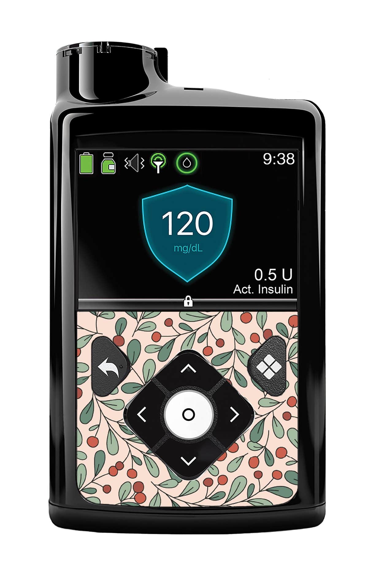 Holly Berries Sticker for Medtronic MiniMed 770G & 780G