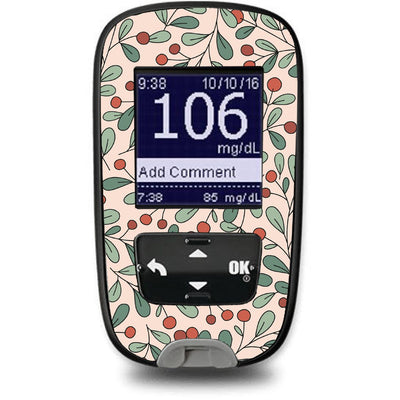 Holly Berries Sticker for the Accu-Chek Guide Glucometer