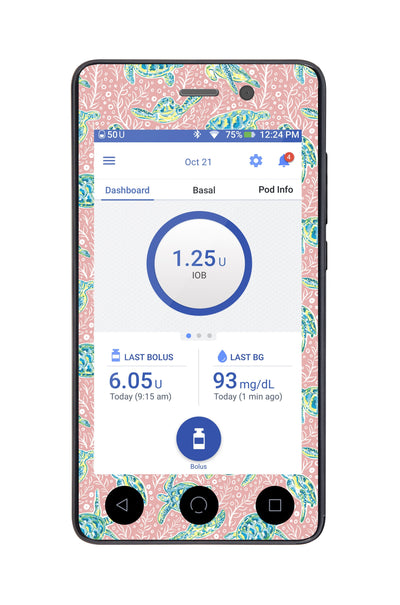 Honu Sticker for Omnipod DASH® PDM – Pump Peelz