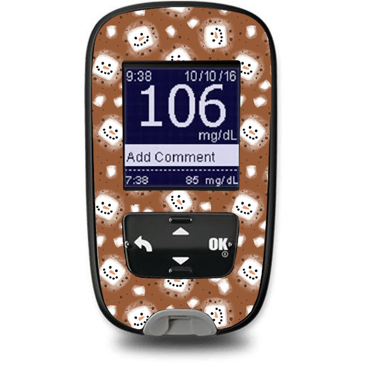 Hot Cocoa Sticker for the Accu-Chek Guide Glucometer