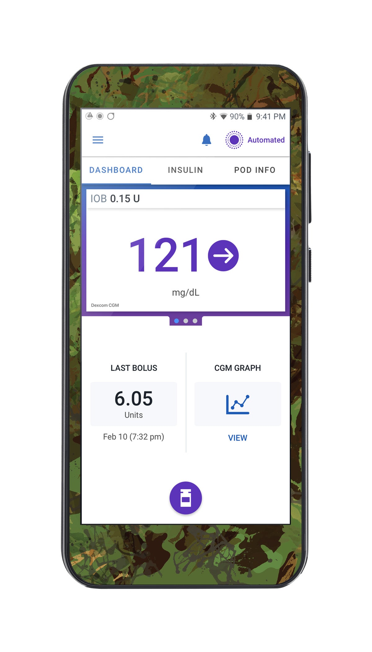 Hunting Camo Sticker for Omnipod® 5 Controller – Pump Peelz