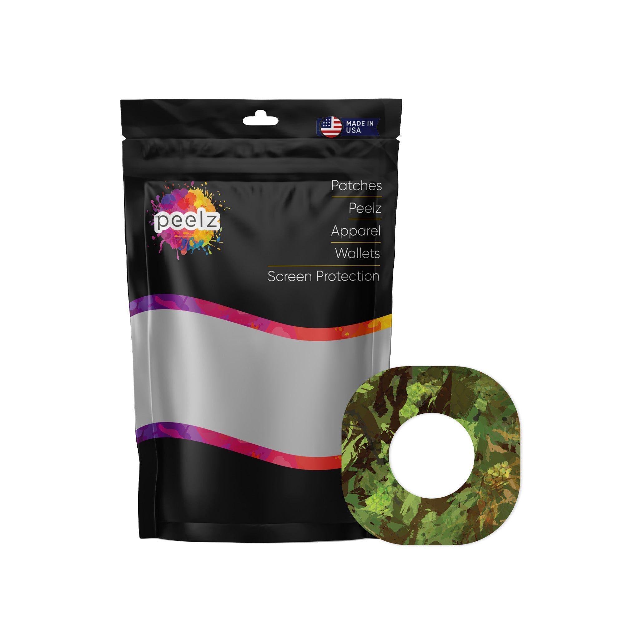 Hunting Camo Dexcom G7 and Stelo Patch Tape - Pump Peelz