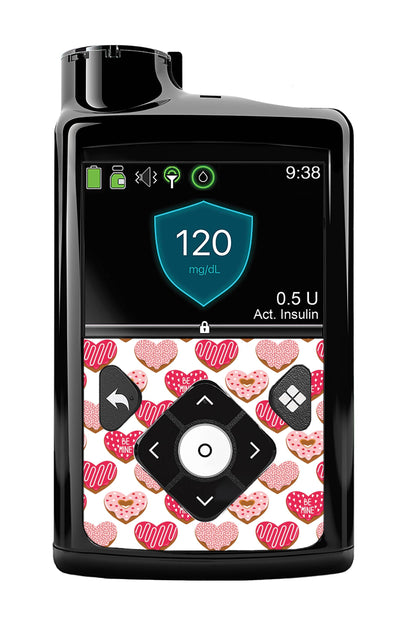 I Heart Donuts Sticker for Medtronic MiniMed 770G & 780G