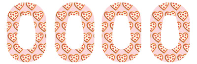 I Heart Pizza Dexcom G6 Patch Tape - Pump Peelz