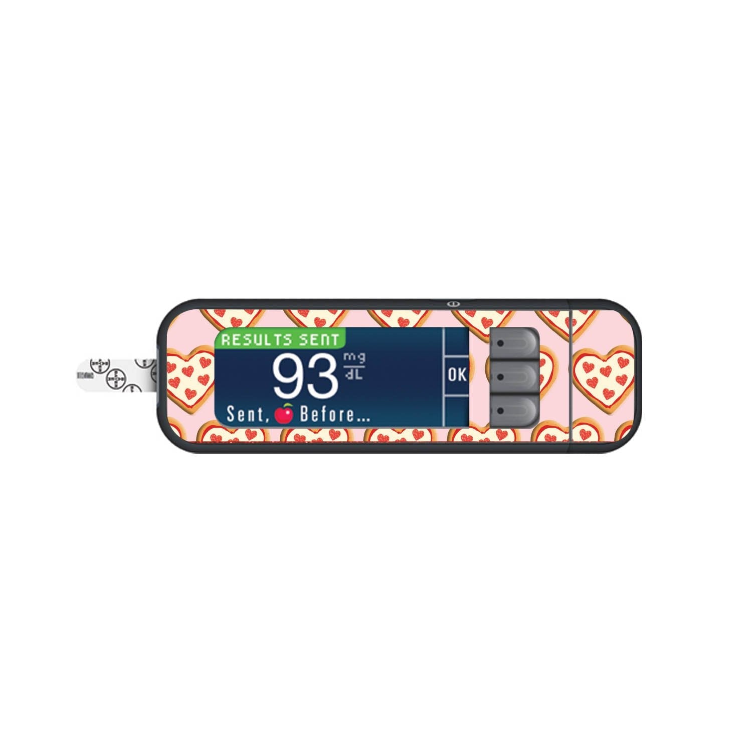 I Heart Pizza Sticker for Bayer Contour Next Glucometer