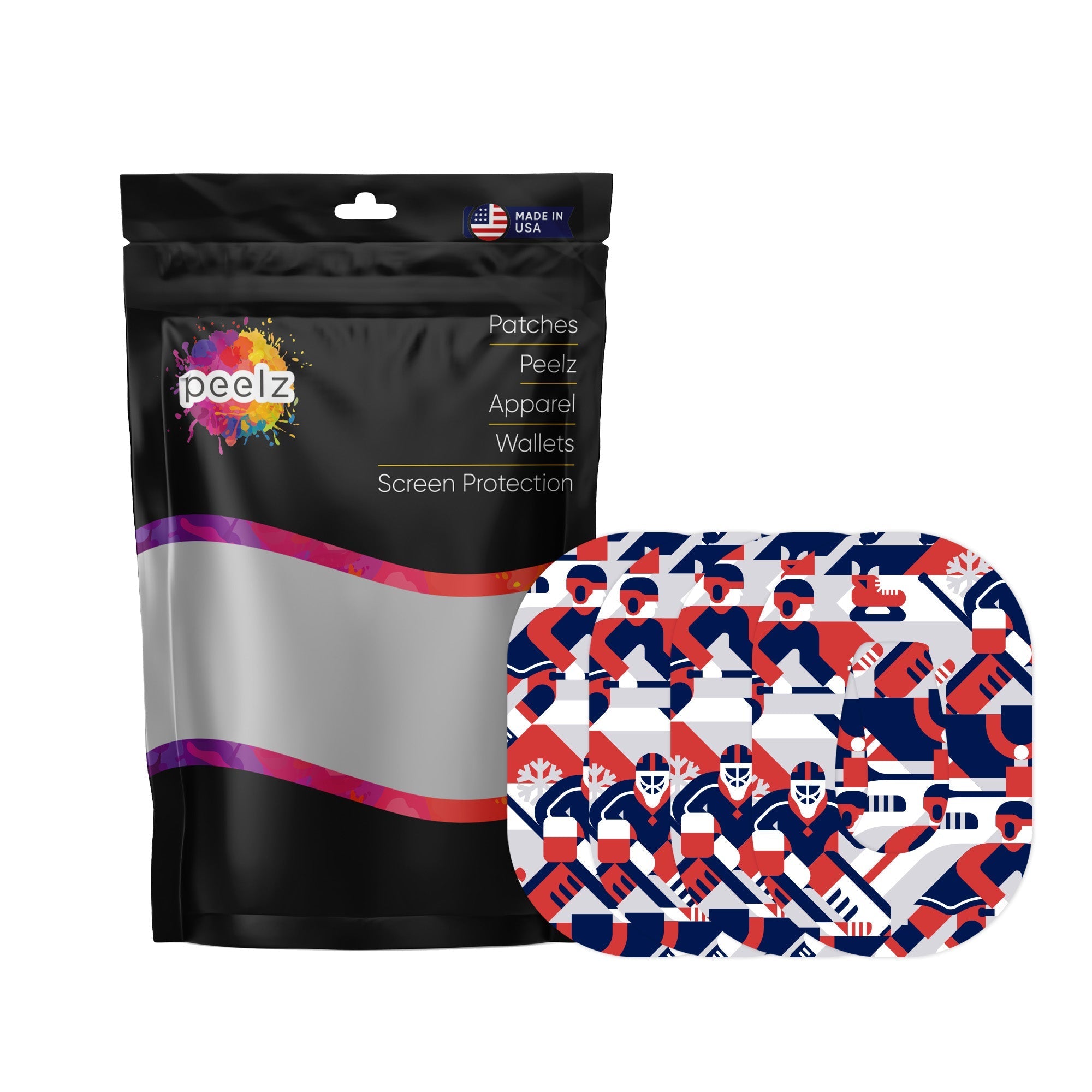 Ice Hockey Dexcom G6 Patch Tape - Pump Peelz