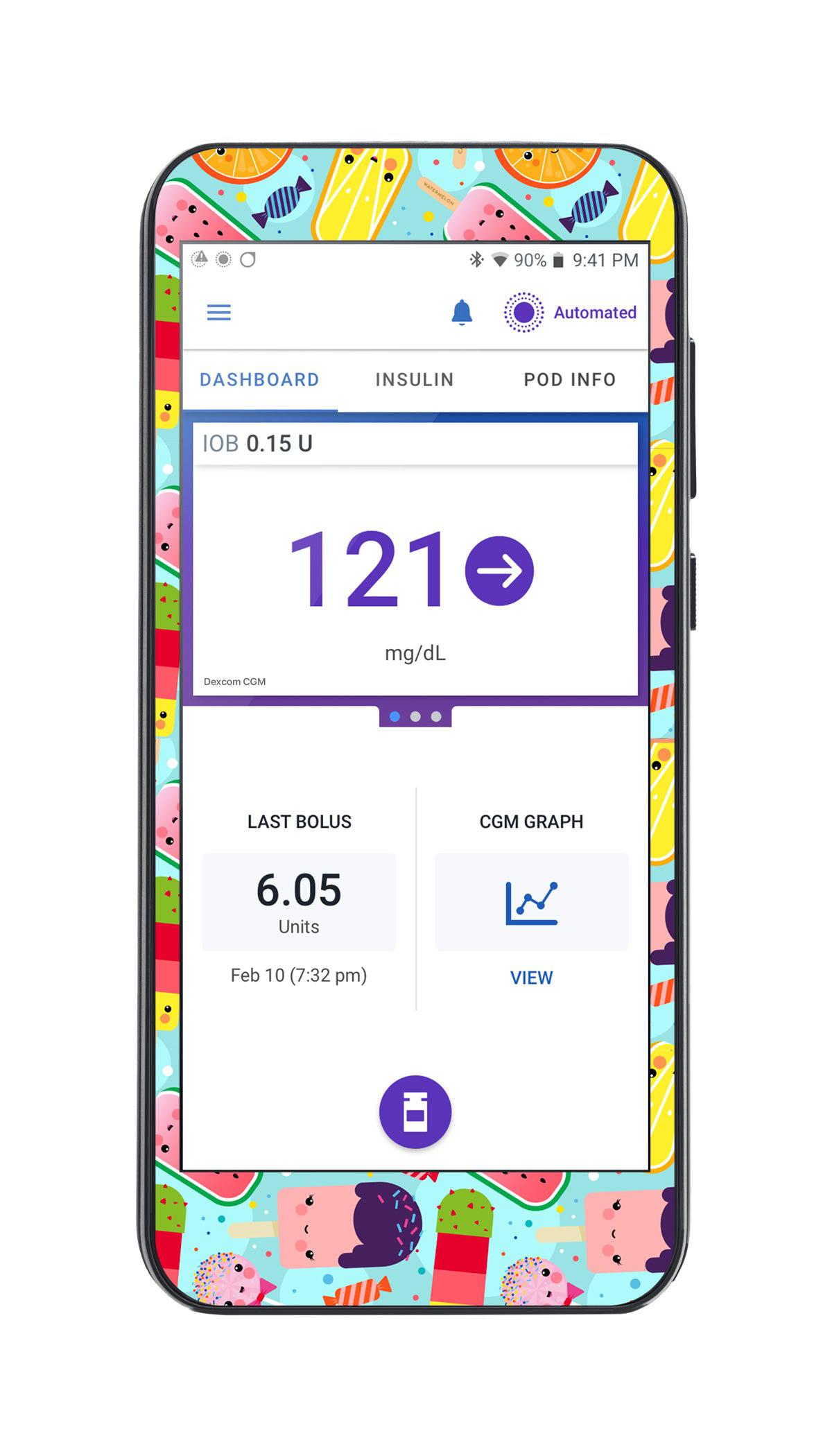 Kawaii Sweets Sticker for Omnipod® 5 Controller – Pump Peelz