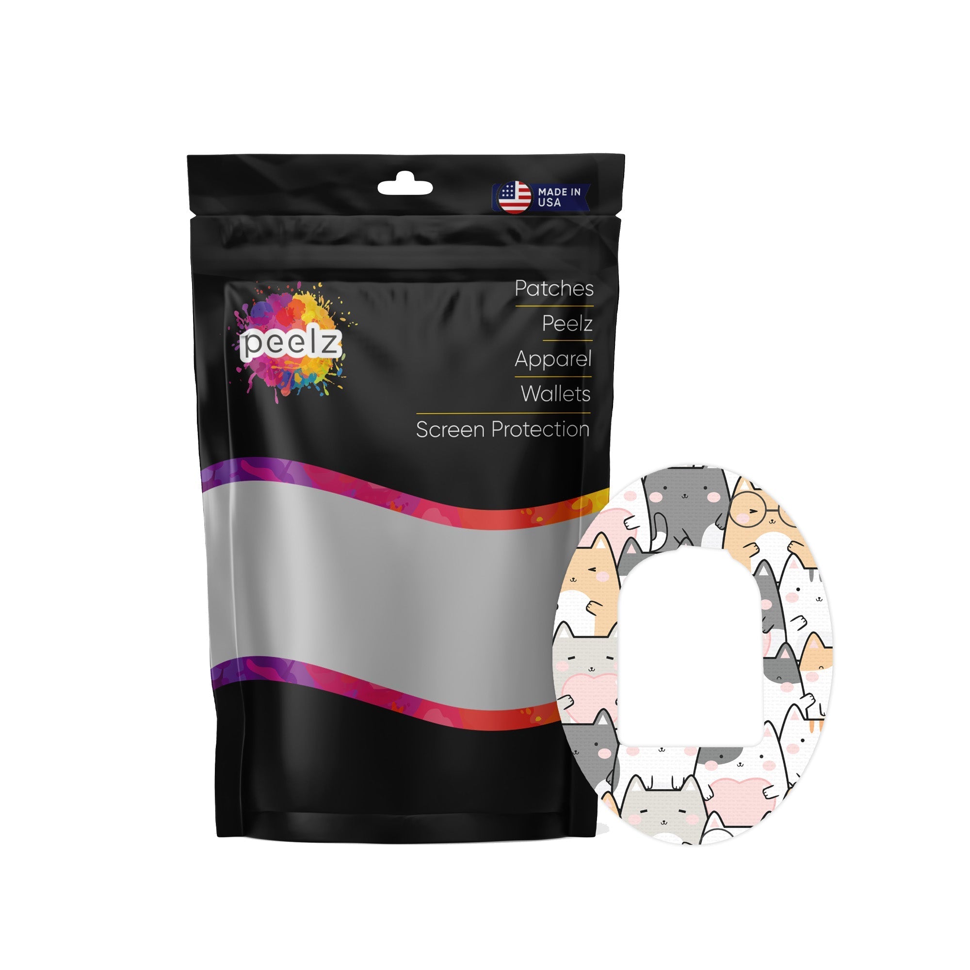 Kitty Cartoon Pod Patch Tape - Pump Peelz